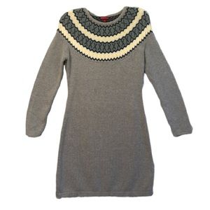 Merona Gray Long Sleeve Sweater Dress